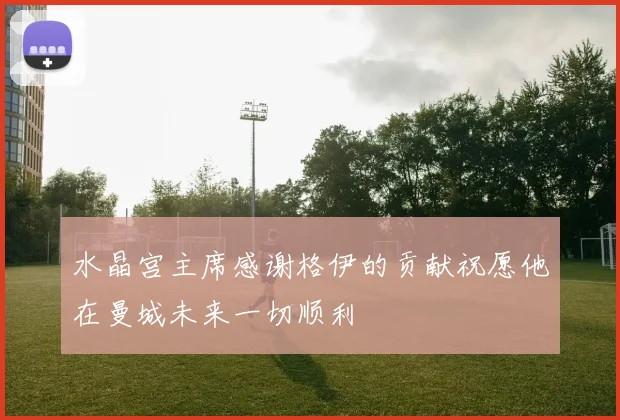 水晶宫主席感谢格伊的贡献祝愿他在曼城未来一切顺利